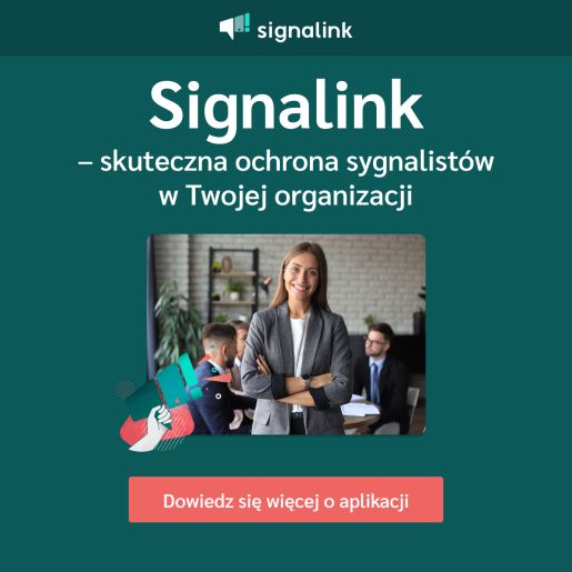 Chroń sygnalistów i spełniaj wymogi ustawy i Dyrektywy UE z aplikacją Signalink